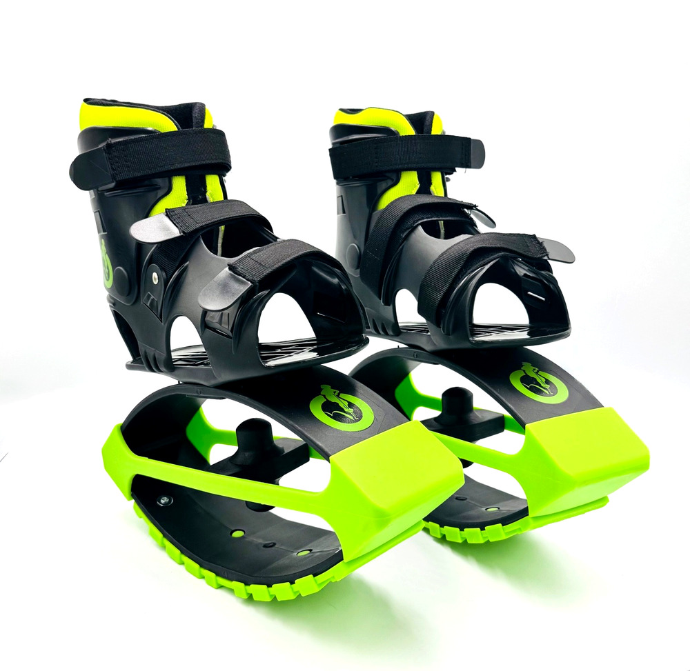 New Bounce Jumping Shoes Kids Fits Sizes 1 2 3 4 5 6 Green Indoor Outdoor Jump